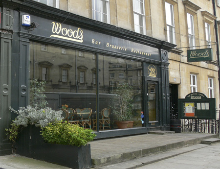 Woods Bar, Bath - association with Christopher Lee
